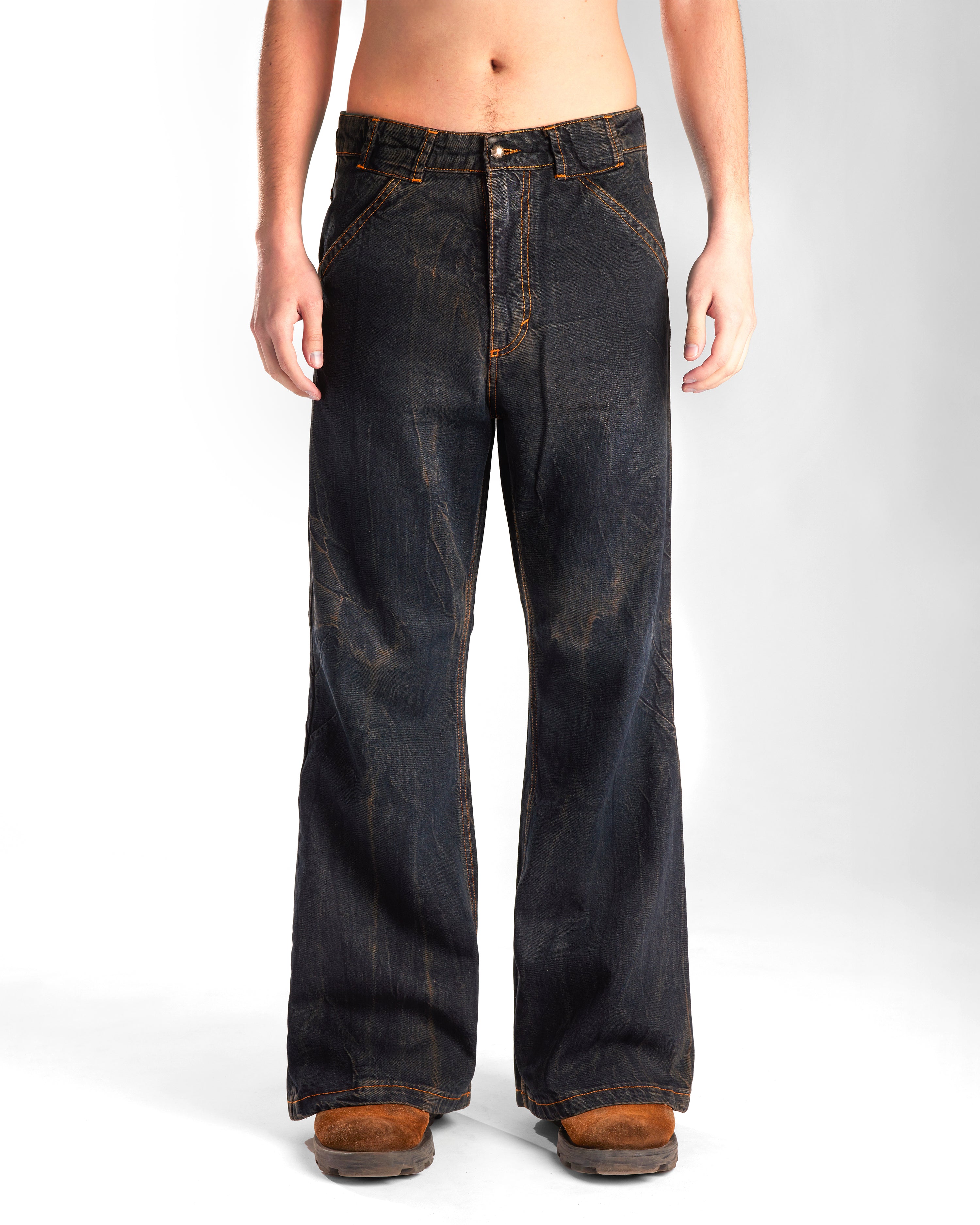 Jeans Flared Brown "Ooze" Karmine - Karmine