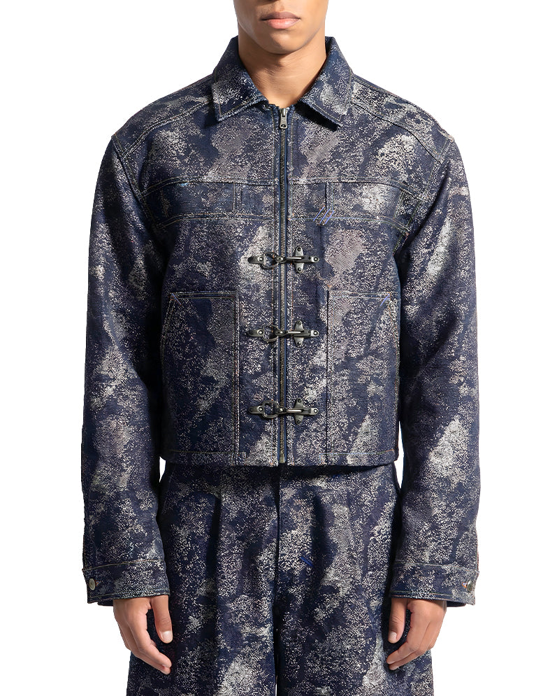 WORKER JP JACKET /JACQUARD DENIM