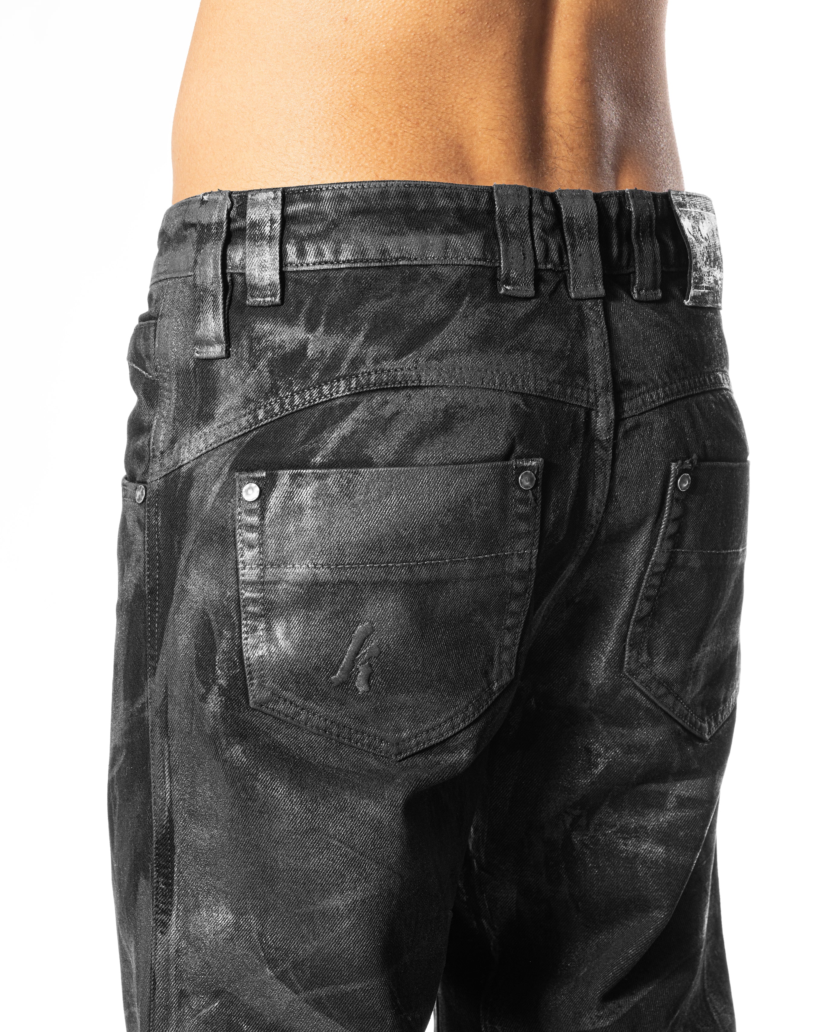 BLACK WAXED DENIM – Karmine