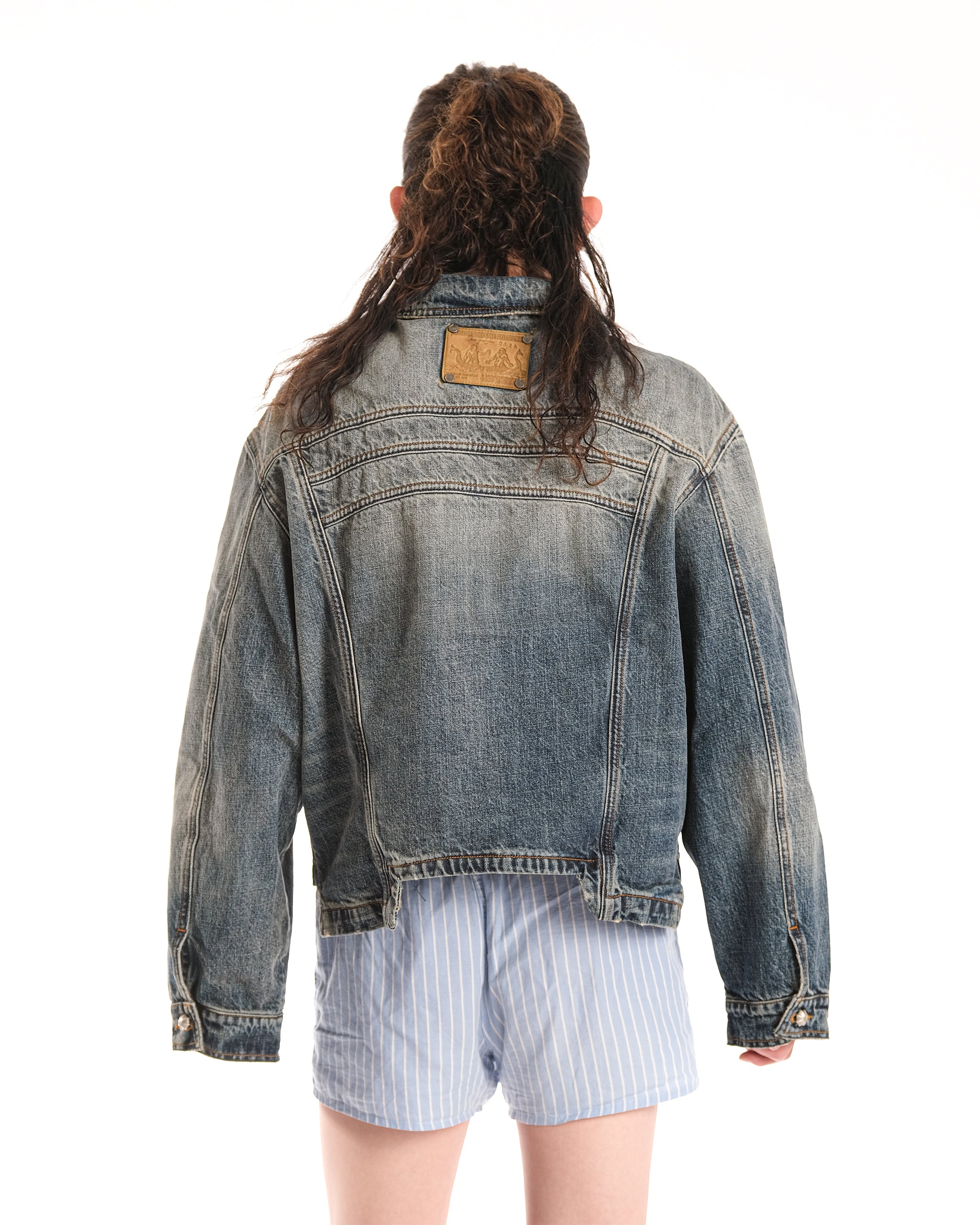 MINERAL WASH DENIM JACKET - Karmine