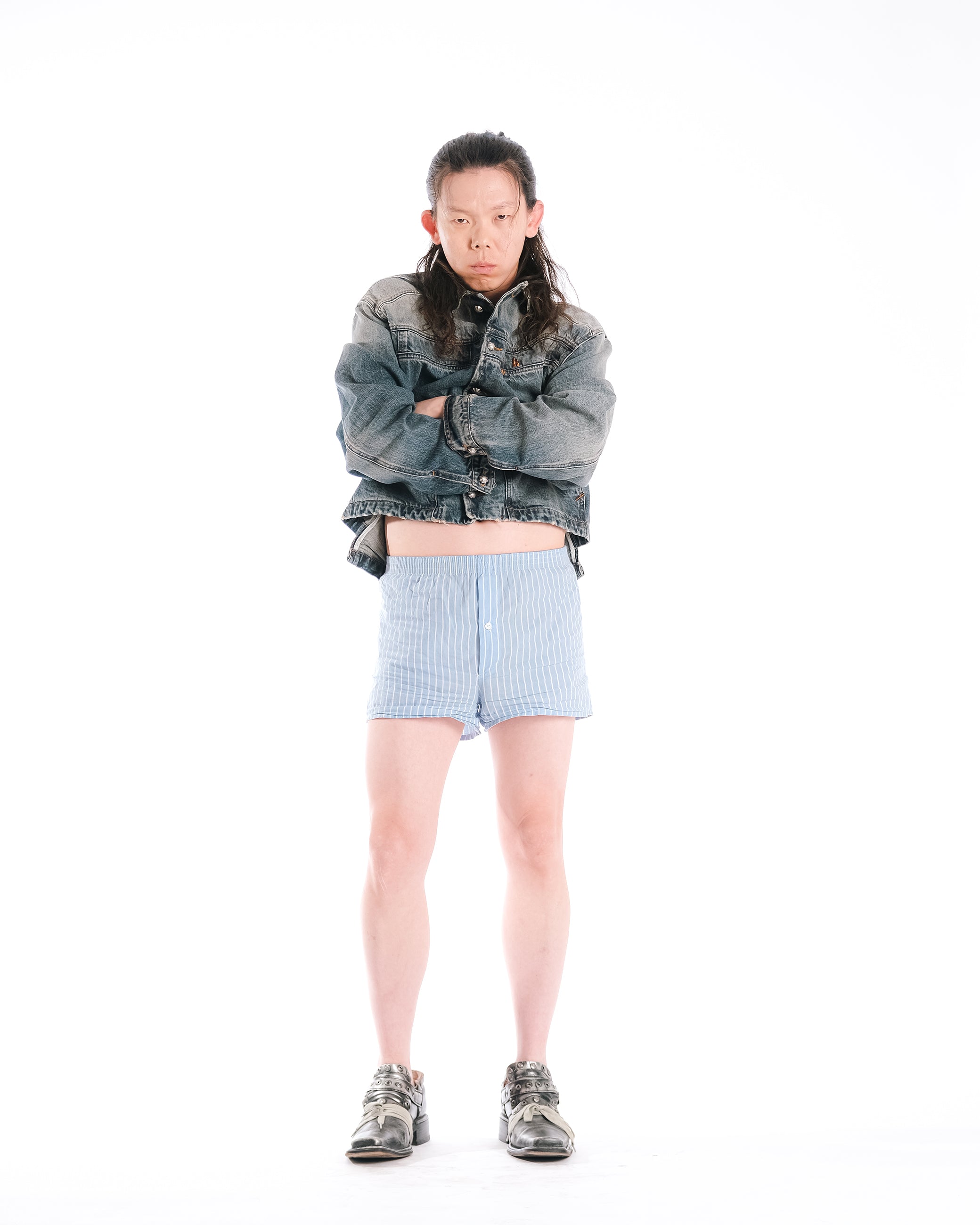 MINERAL WASH DENIM JACKET - Karmine