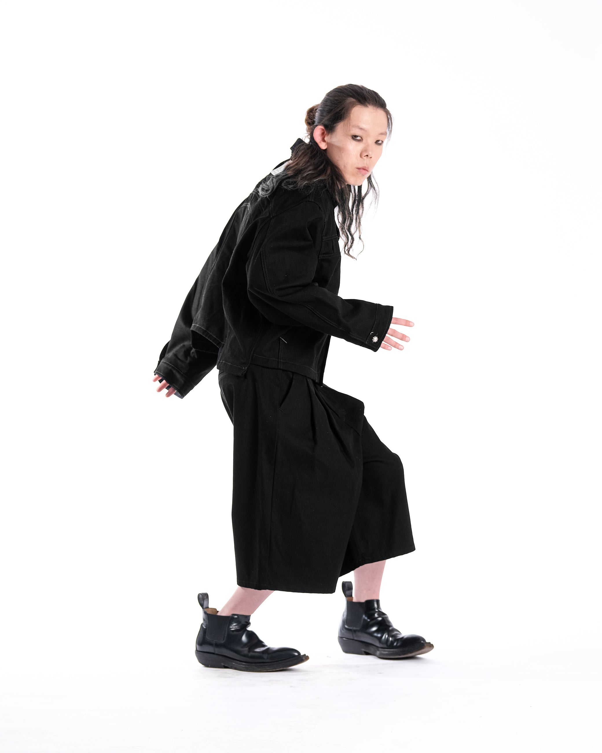 DOUBLE PINCES BLACK SHORT - Karmine