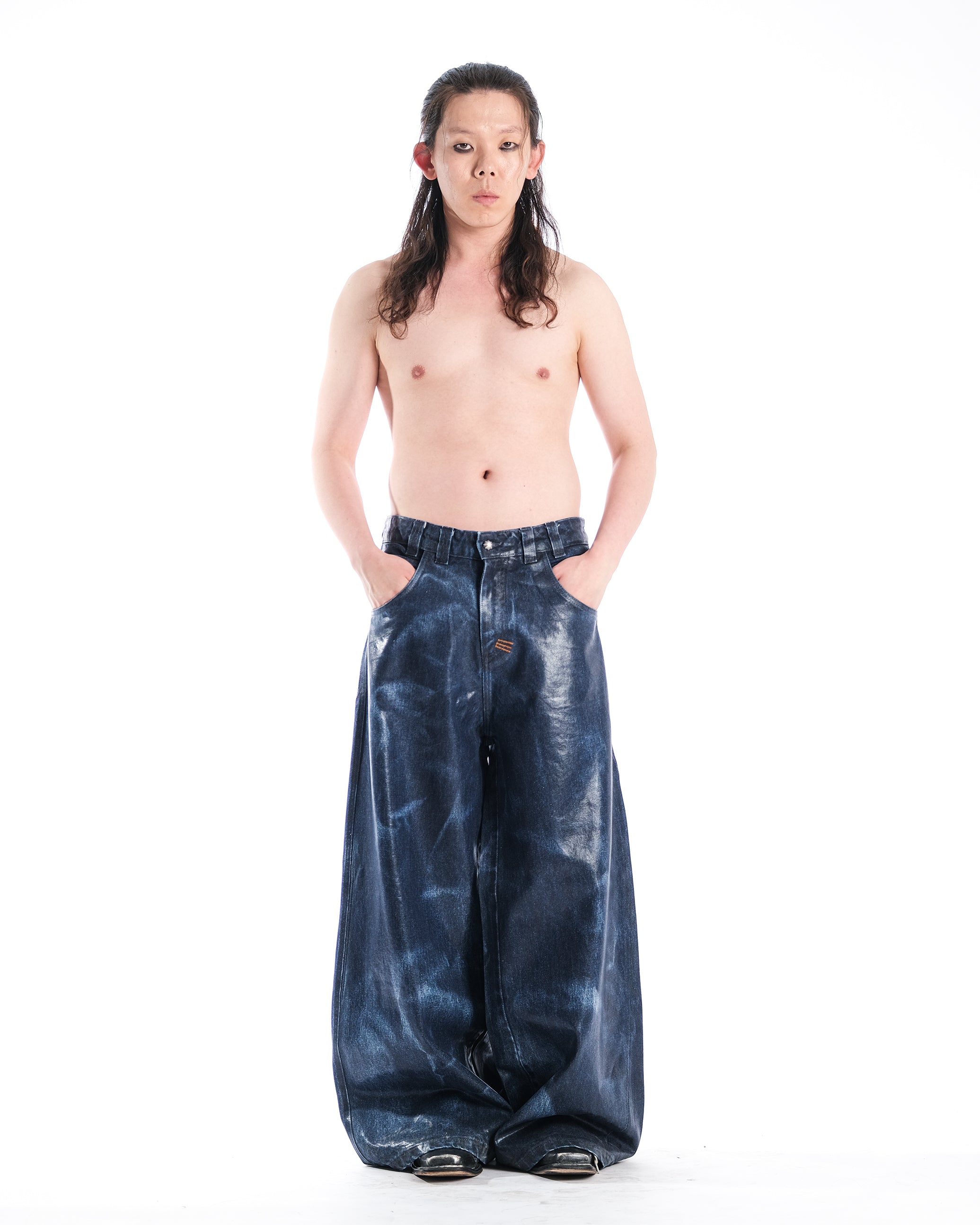 WIDE STRAIGHT LUCYD SK1N DENIM - Karmine