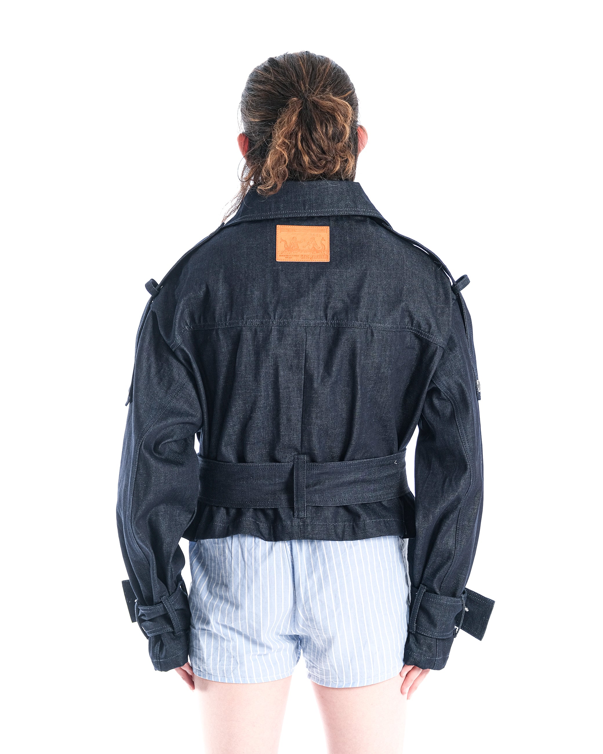 DENIM CROPPED TRENCH - Karmine