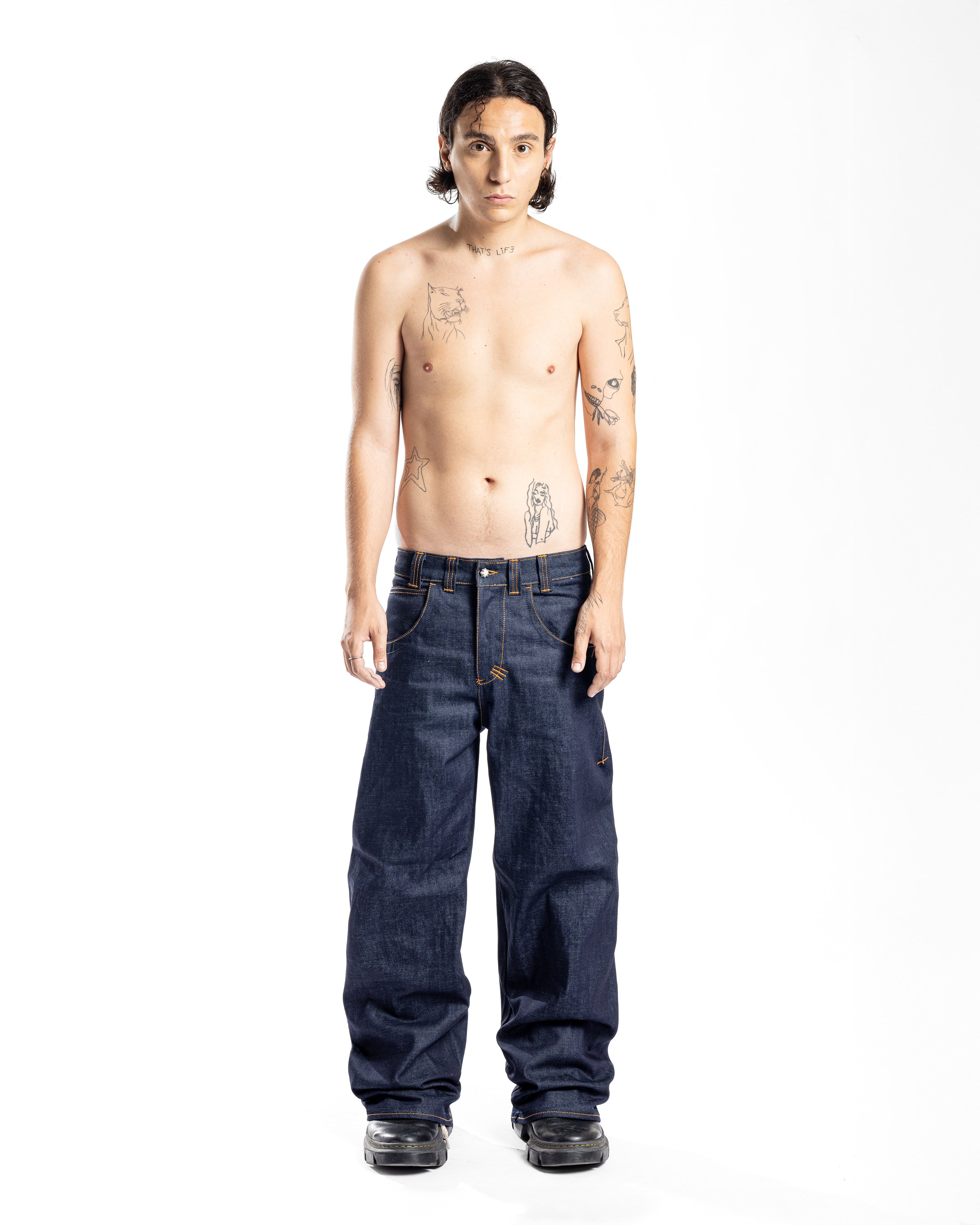 TAILWARD//RAW DENIM JEANS "PAN" - Karmine