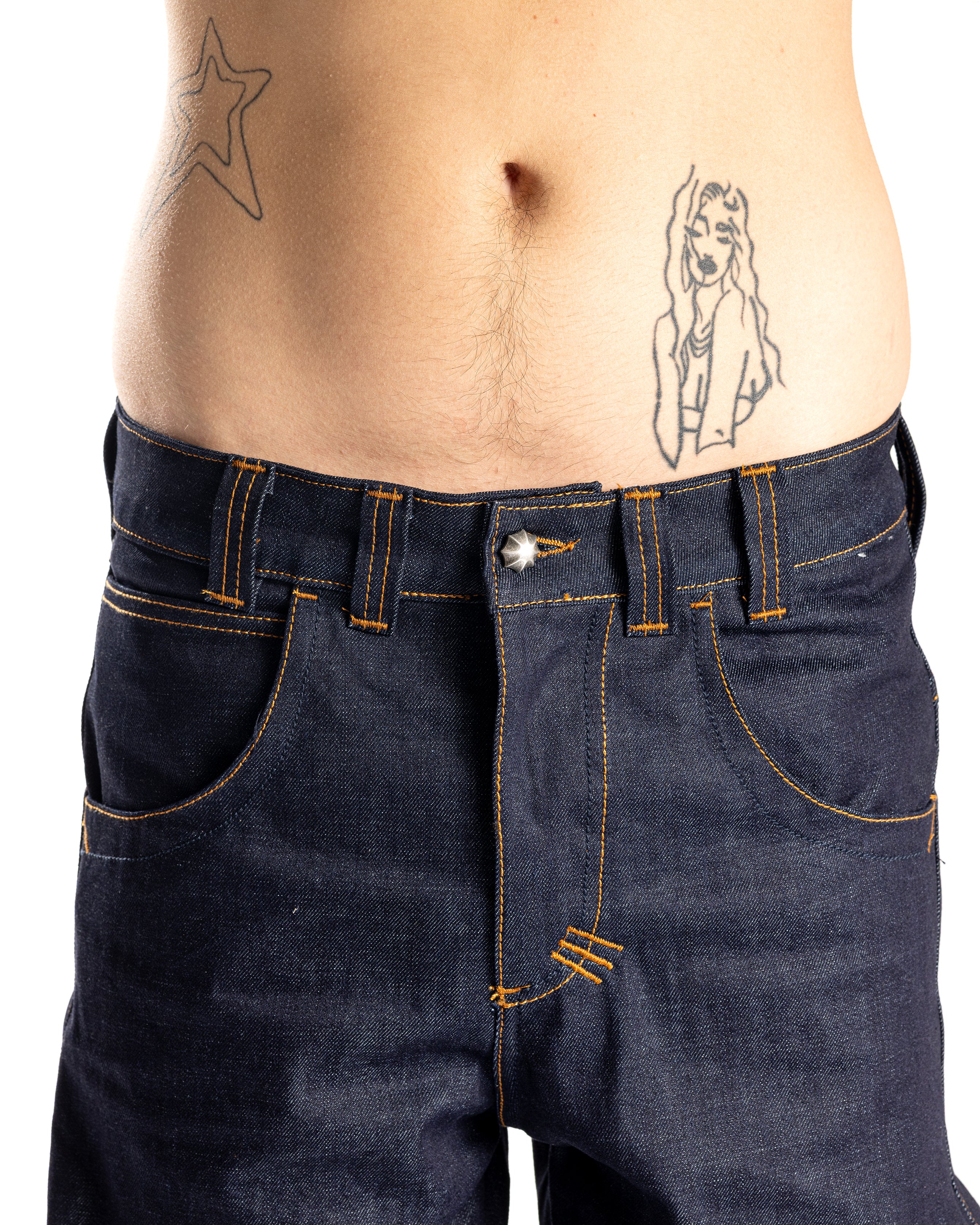TAILWARD//RAW DENIM JEANS "PAN" - Karmine