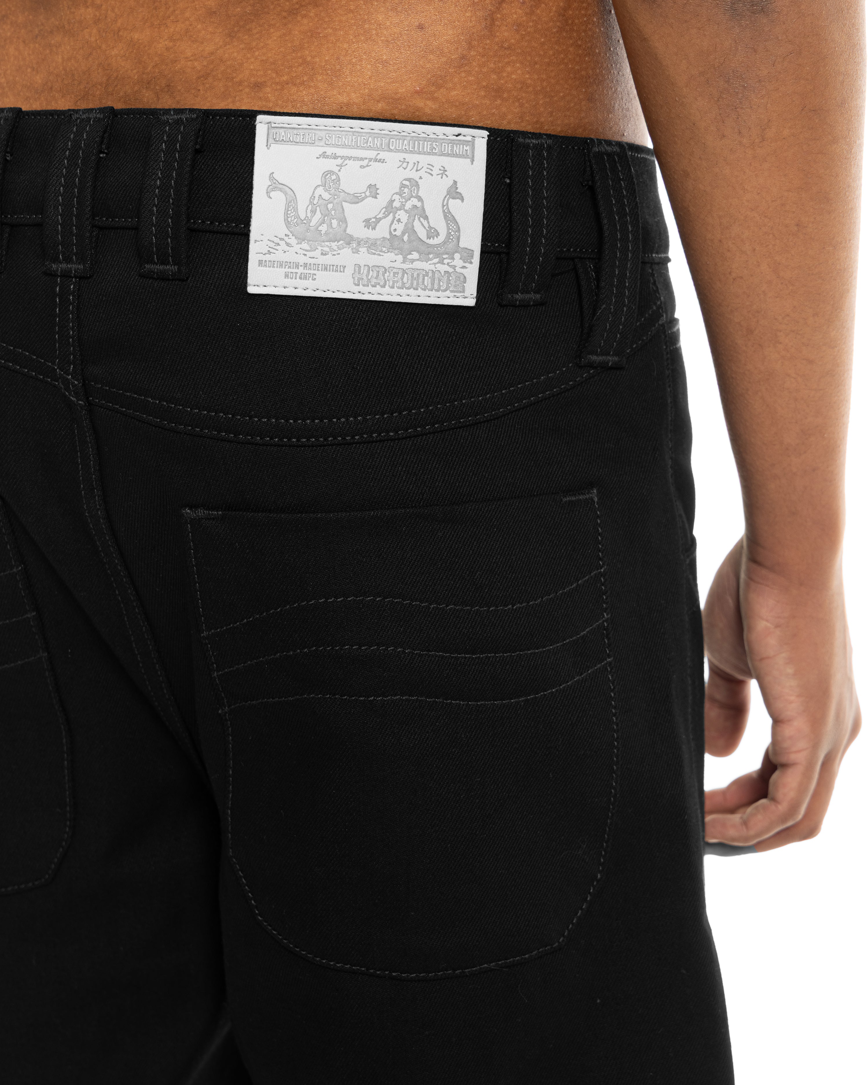 TAILWARD//DOUBLE BLACK RAW DENIM JEANS - Karmine