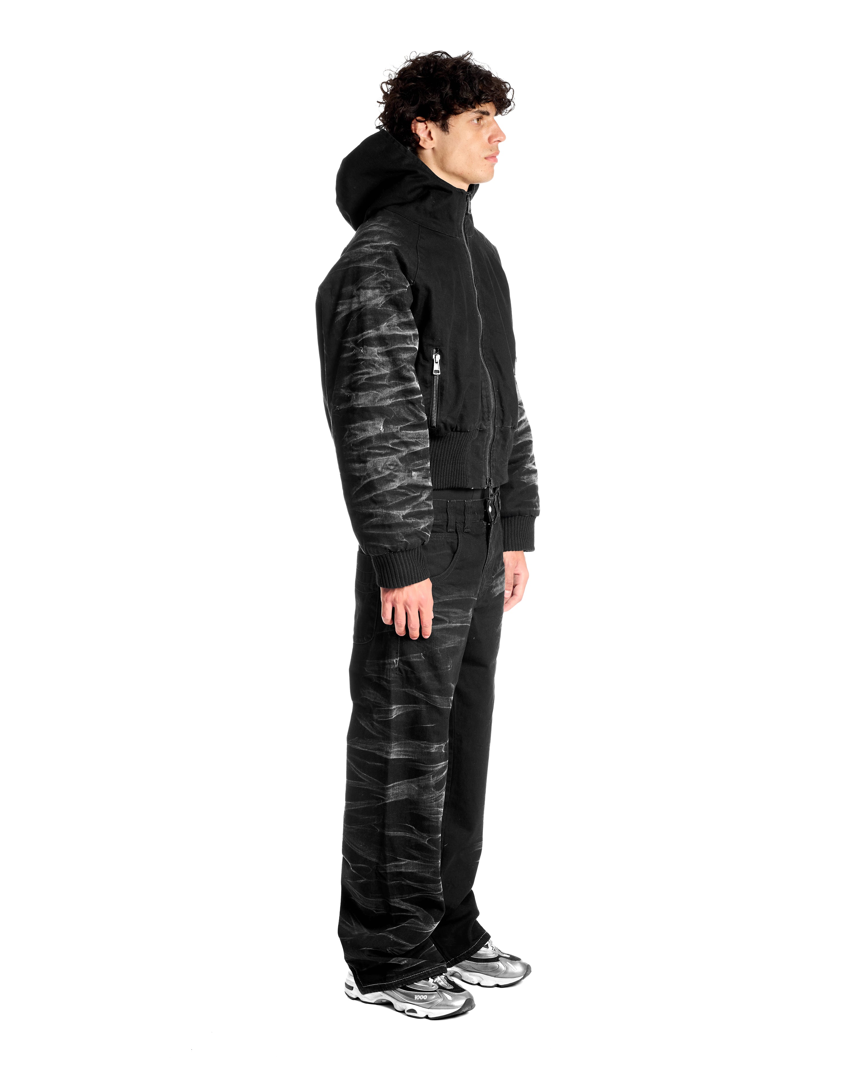 DENIM JACKET "BLACK SHADOWS" - Karmine