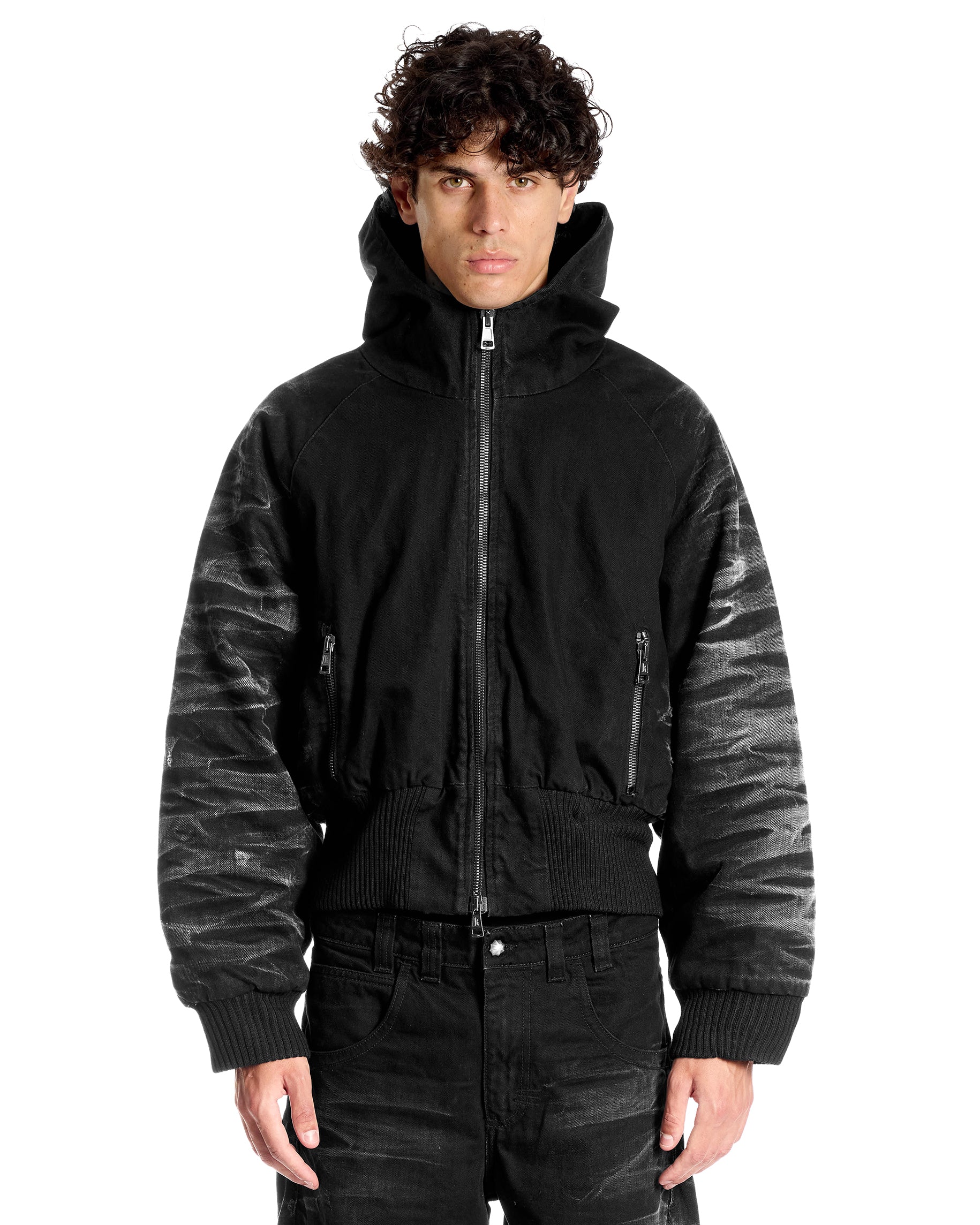 DENIM JACKET "BLACK SHADOWS" - Karmine