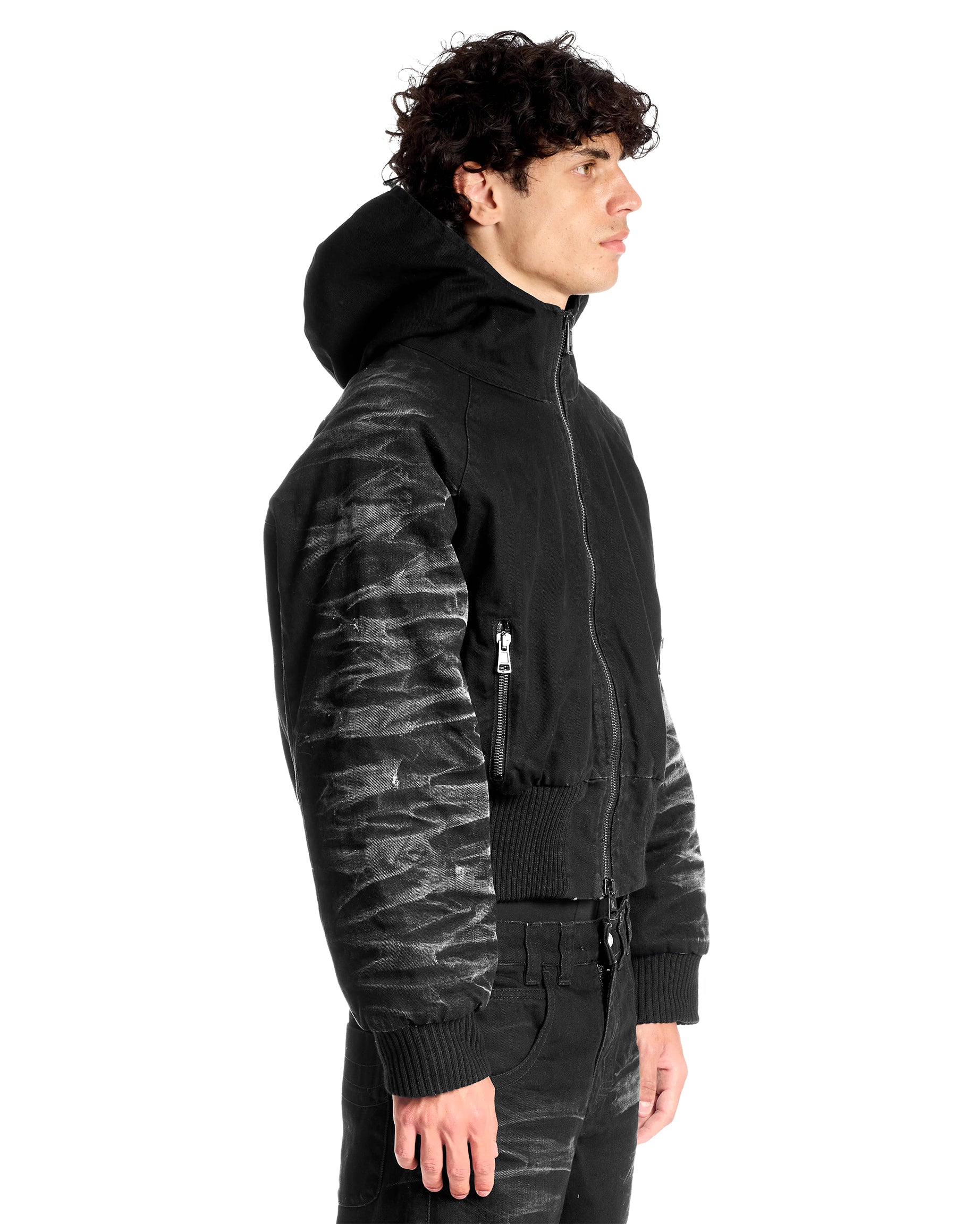 DENIM JACKET "BLACK SHADOWS" - Karmine